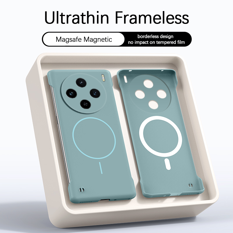Ultra Thin Frameless Phone Cover - Magnetic Funda Thin Phone Case for