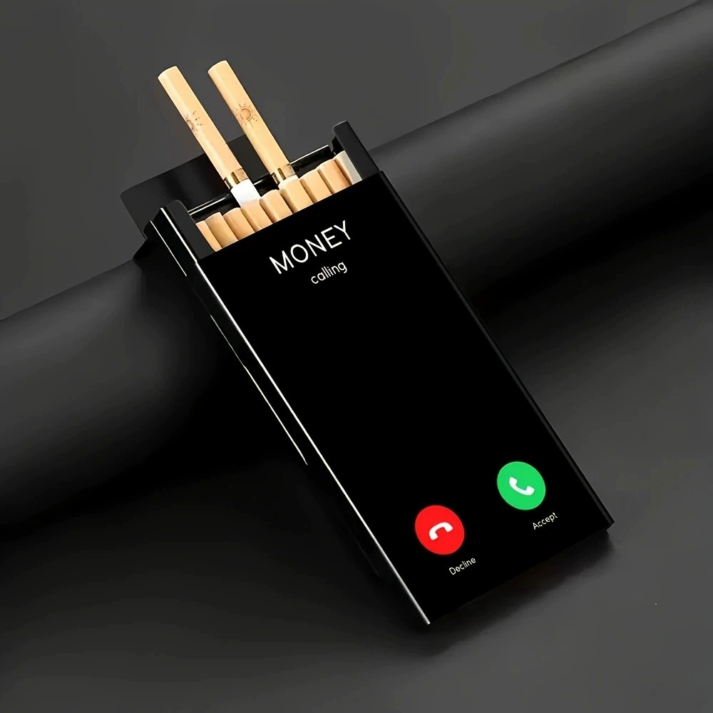Slim Metal Cigarette Case with - огляд і ціна Phone Cases