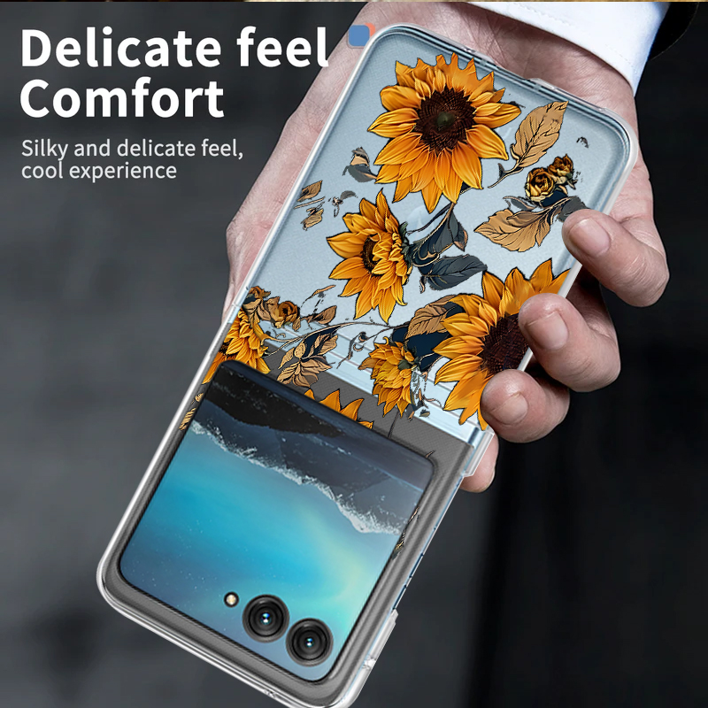 Sunflowers Pattern Clear Phone - огляд і ціна Clear Shockproof Bumper Case