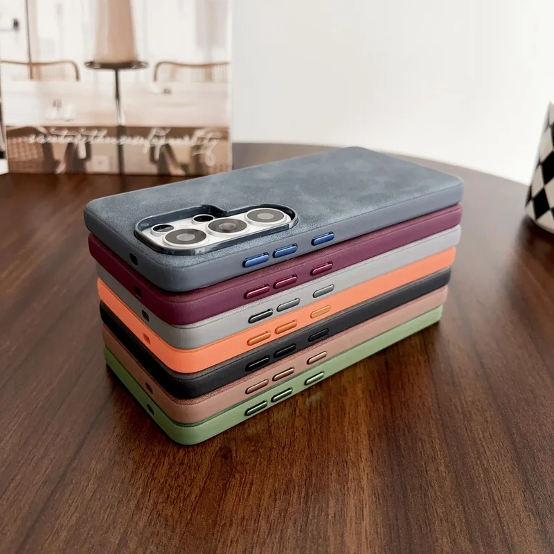 Retro PU Leather Texture Phone - огляд і ціна Matte Hard Pc Back Case